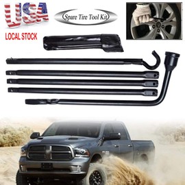 SIKY Spare Tire Tool Kit Tire Changing Repair Kit Lug Wrench Tool Kit for 2002-2015 Dodge Ram 1500, Storage Bag Included