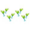 C&H Solutions 4 Pairs (8 Ct) Lemon Green Cup Style