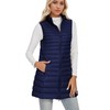 ELFJOY Long Puffer Vest Women Winter Ultra Light Long Down