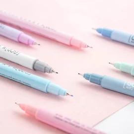 HANKU Colored Fineliner Pens, 0.38mm Ultra Fine Tip Pens, 8 Colors Fine Point Pen, Bible Journaling Planner Micro Pens Set for Writing, Drawing, Note Taking, Bullet Journaling
