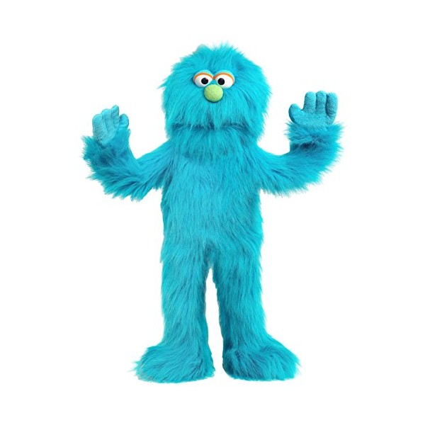 30" Blue Monster Puppet, Full Body Ventriloquist Style Puppet