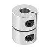 Shaft Coupling 8 mm to 8 mm Coupler, Rigid Aluminium