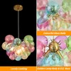 Surpars House Colorful Bubble Balls Chandelier, Modern Glass Ceiling Light,