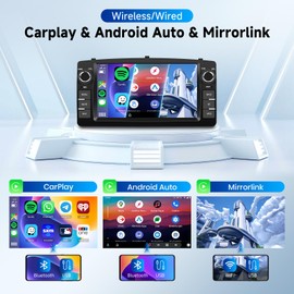 [2G+64G] Android Car Stereo for Toyota Corolla E120 E130 2000-2008 with Wireless Carplay Android Auto, 7 Inch Touchscreen Radio with GPS Bluetooth WiFi DSP FM/RDS Canbus + Camera