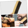 Healvian Men's Wooden Beard Brush Soft Bristles Grooming Kit for