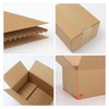 Schliersee 6x6x6 Shipping Boxes Mailers Set, Kraft Corrugated Cardboard Brown