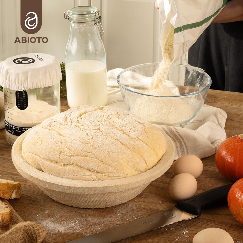 Wood Pulp Banneton Bread Proofing Basket – 12" Round 3.3LB