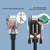 JUXINICE - Juego de 2 conectores serie DB9 con carcasa