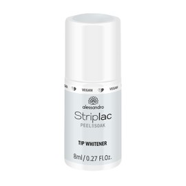 alessandro Striplac Peel or Soak Vegan Tip Whitener - White LED Nail Polish for Classic French Nails - For Perfect Nails in 15 Minutes 8 ml