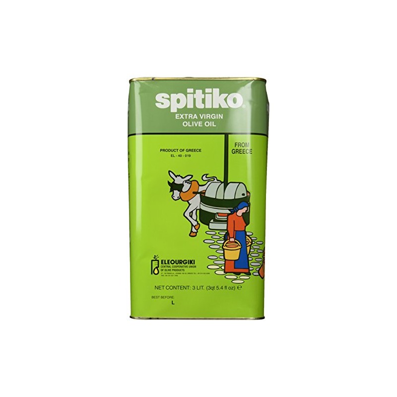 Spitiko Greek Extra Virgin Olive Oil 3 liter can