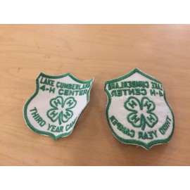 4-h center, patch,lake cumberland,ky, 3rd year  camper, 1960's, new old stock
