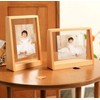 IXITON Rustic Picture frame,Solid Wood Base photo frame,Clear Acrylic Panel