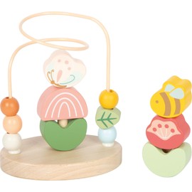 Small Foot Percorso motricità Piccoli Amici in Legno, Giocattolo per la motricità di Alta qualità con Gioco da accatastare, Gioco didattico per Bambini dai 12 Mesi, 12719