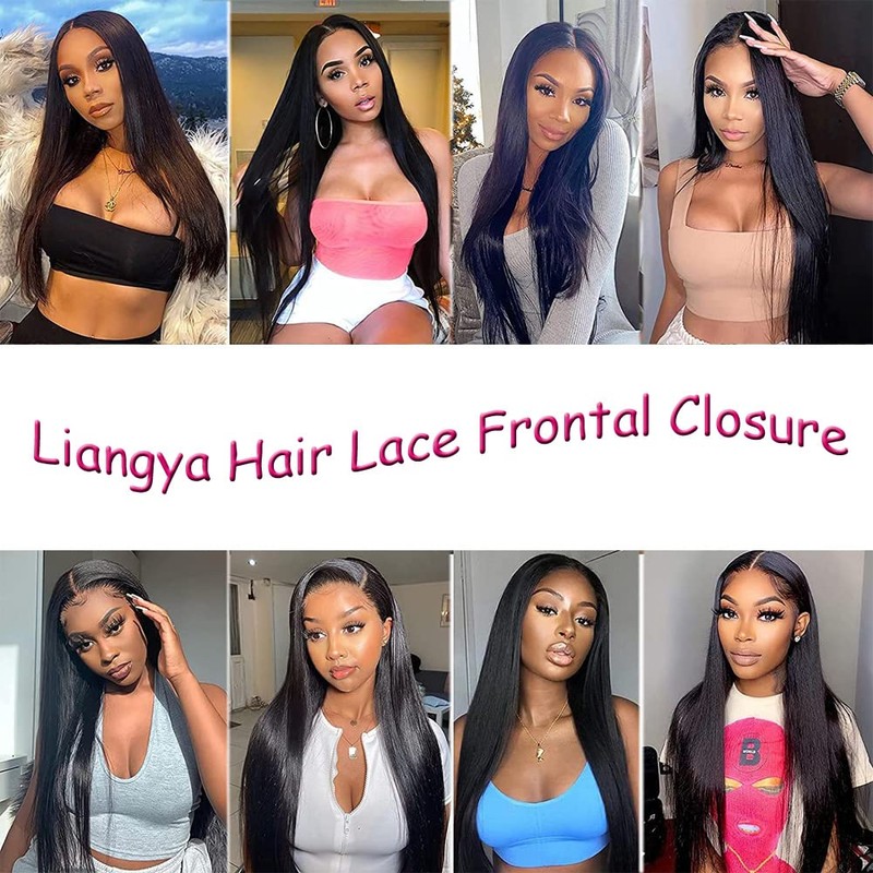 Liangya Hair Cierre Frontal De Encaje Recto 13X4 Oreja A