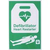 Defibrillator Heart Restarter Sign, Rigid, 20x30cm