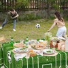 WNINK 2 Pack Plastic Tablecloth - Soccer Party Decorations -
