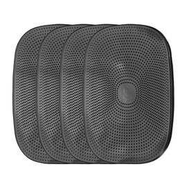 sourcing map 4pcs Car Dashboard Anti-Slip Mat 8" x 5.5" Universal Sticky Dash Pad Washable Reusable Car Non-Slip Mats for Phone Keys Sunglasses Electronic Devices, Black