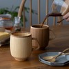 RIVERET Grande + Spoon 400ml Bamboo Dishwasher Safe RV-208S (Brown)