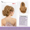 LuxeHair 11” Classic Loose Curly Claw Clip In Ponytail Extension,