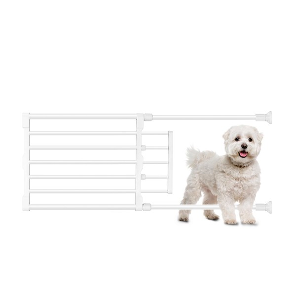Short Dog Gate to Step Over, Adjustable Low Pet Door,