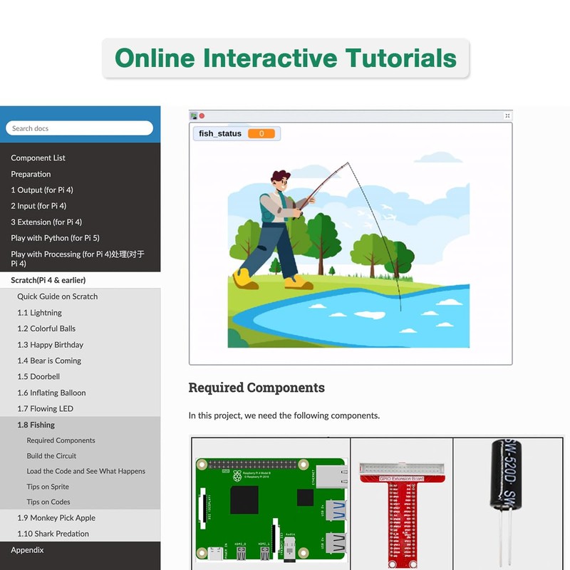 LAFVIN Basic Starter Kit for Raspberry Pi Development Board Breadboard