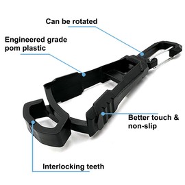 4Pcs Glove Clips for Work Glove Holders, Powerful Bite Glove Holder for Belt and Pants, Prevent Loss and Free Hands Glove Clip, Improve Work Efficiency and Safety, for Construction Gloves, Helmets