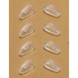 Kygear 4 Pairs Clear Silicone Replacement Nose Piece Compatible with Oakley Contrail/Socket 5.0/Socket 5.5 Sunglasses, Anti-Slip Silicone Rubber Nose Cushions Nose Guard Nose Pads