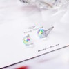 Weihnachten Ohrringe Geschenk 925 Sterling Silber Frauen Ohrstecker Kristall Aurora