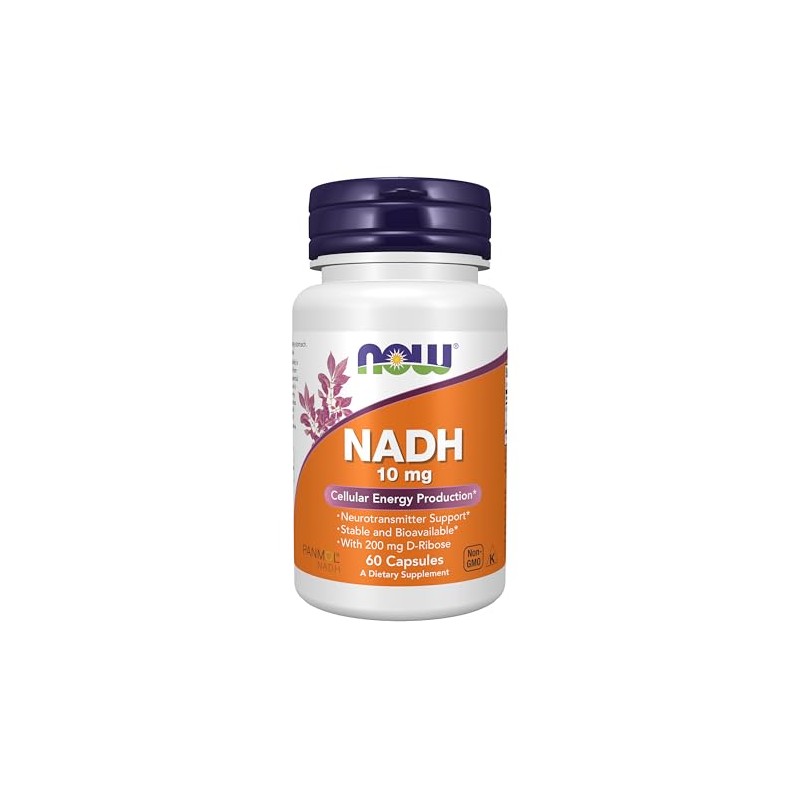 NOW NADH 10 mg,60 Veg Capsules