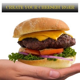 Kerafactum Burger Bell Blue Cloche Cover for Grilling and Melting Cheeseburger Burger Cover for Hamburger Steaks Melts Cheese Stainless Steel Plancha Accessories