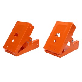 Metal Sawhorse Bracket, Easy Wood Insertion, Non Slip Grip, Hollow Design, Sturdy Support, Versatile Use, for Various Woodworking Tasks, with Large Reserved Space and Steel