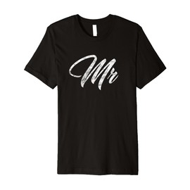 Matching Mr & Mrs Married Couple Gifts Mister And Misses Premium T-Shirt