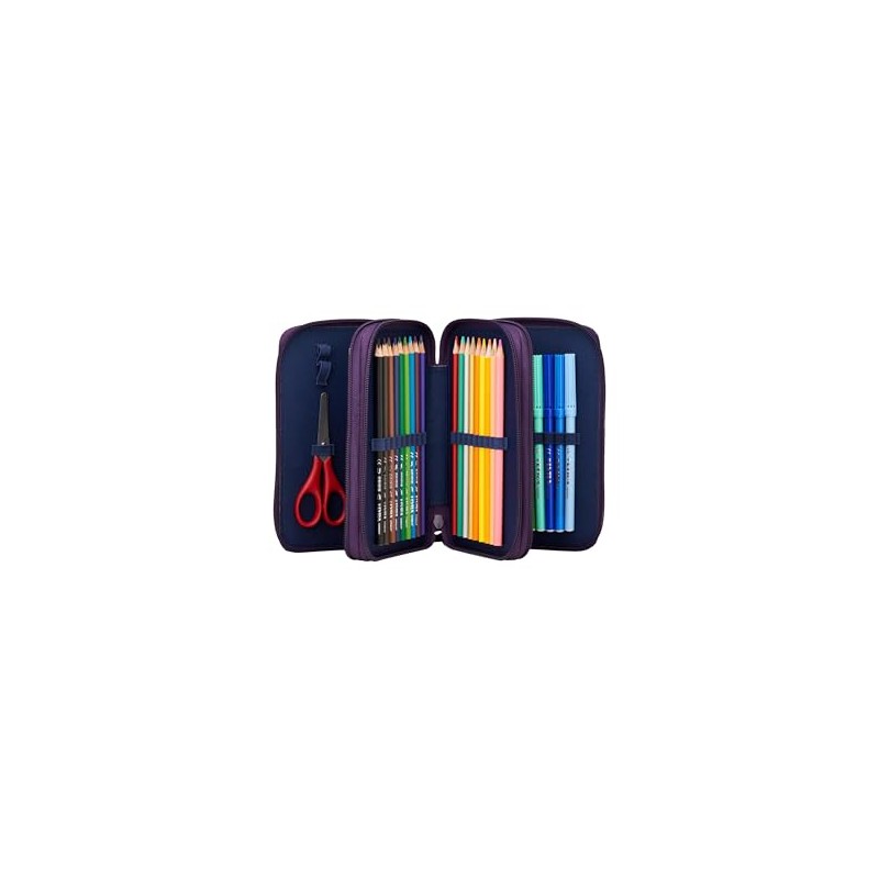 ergobag AmBärzonas Maxi Pencil Case Set, 40 Pieces, Lyra Colouring