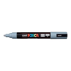 Posca Acrylic Paint Marker, PC-5M Medium tip, Grey (PX152769000)