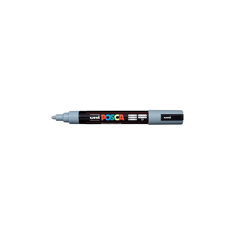 Posca Acrylic Paint Marker, PC-5M Medium tip, Grey (PX152769000)