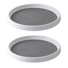 LOLYSIC 2 Pcs Lazy Susan Turntable, 25cm / 9.8" Rotating