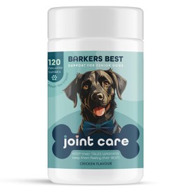Dogs Joints Care Chewable Tablets for Adult Dogs 120 Tube with Glucosamine, Fish Oil and Vitamin C,Chicken Flavour-Barkers Best Brand