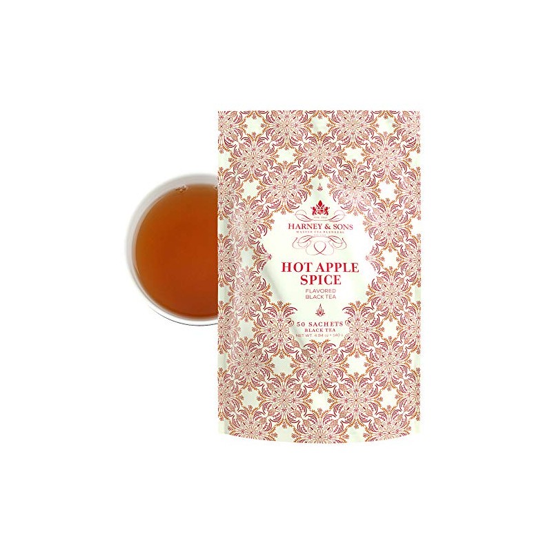 Harney & Sons Hot Tea Sachets, Apple Spice 50 Count