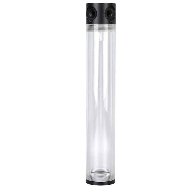 Water Cooling Reservoir 300mm/11.8in Length G1/4in Thread Low Noise Cylindrical