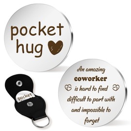Employee Appreciation Gifts, Pocket Hug Retirement Gifts for Men, Goodbye Gifts for Coworkers, Coworker Leaving Gifts for Women, Going Away Gifts for Coworkers Women, Thank You Gifts for Coworkers