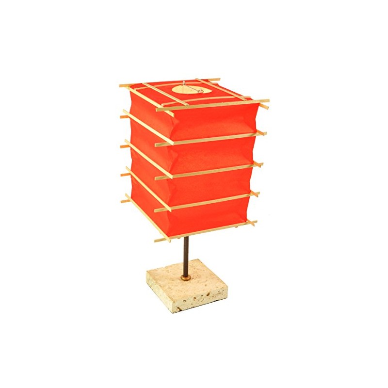 GURU SHOP Kokopelli Hako Table Lamp, 30 cm, Paper, 30