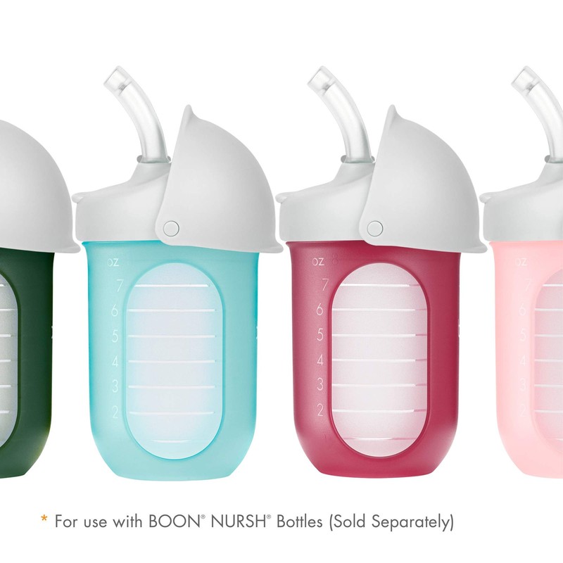 Boon Nursh Silicone Straw Sippy Cup Lid - Conversion Top