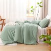 Litanika Oversized King Comforter Set 120x98, 3 Pieces Sage Green