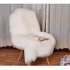 JXLOULAN Fluffy Sheepskin White Rug 50 x 80 cm Faux