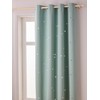 VERTBAUDET Blackout Curtain Green Stars 135 x 180 cm