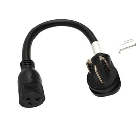 Parkworld 63517 Gas to Electric Stove Power Converter - Oven/Range/Stove 10-50P Male to 5-15R (T-Blade 5-20R) 220V to 110V Adapter - 18 Inch