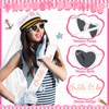 JaGely 4 Pcs Bachelorette Party Accessories for Bride Captain Hat
