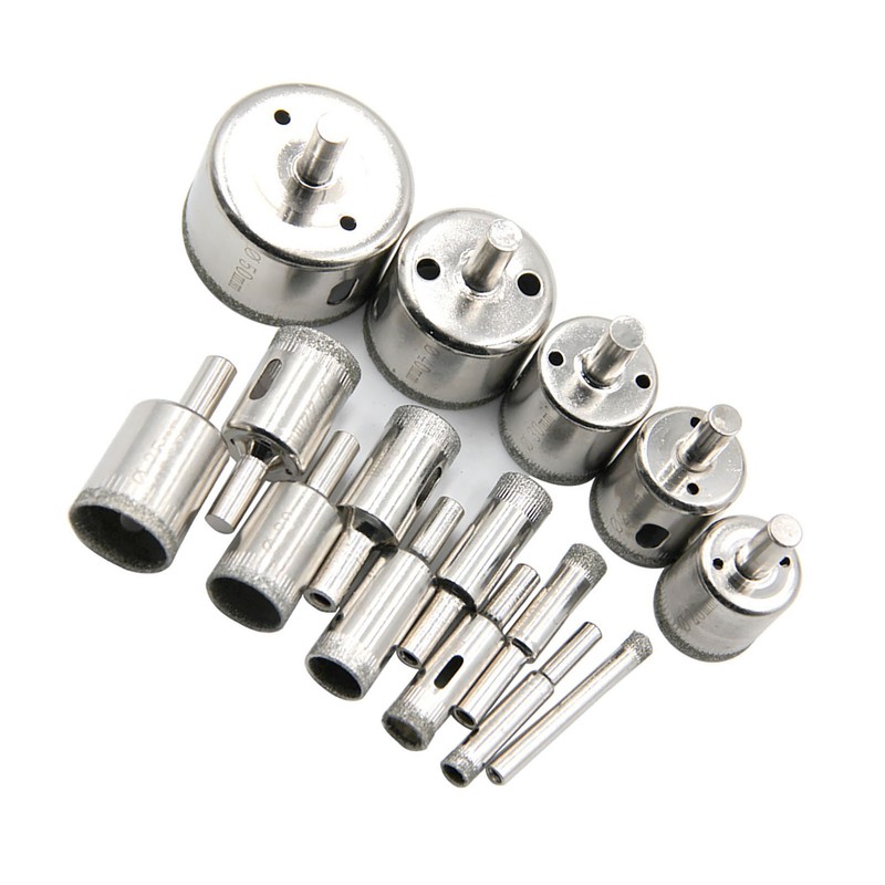 15Pcs Diamond Drill Bit Fast Clean Cutting Hand Hole Opener