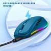 PEIOUS Wireless Mouse Jiggler - LED Wireless Mice with Build-in