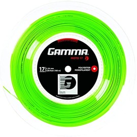 Gamma AMP Moto 17 Gauge Tennis String 330 ft / 100m Reel - Lime